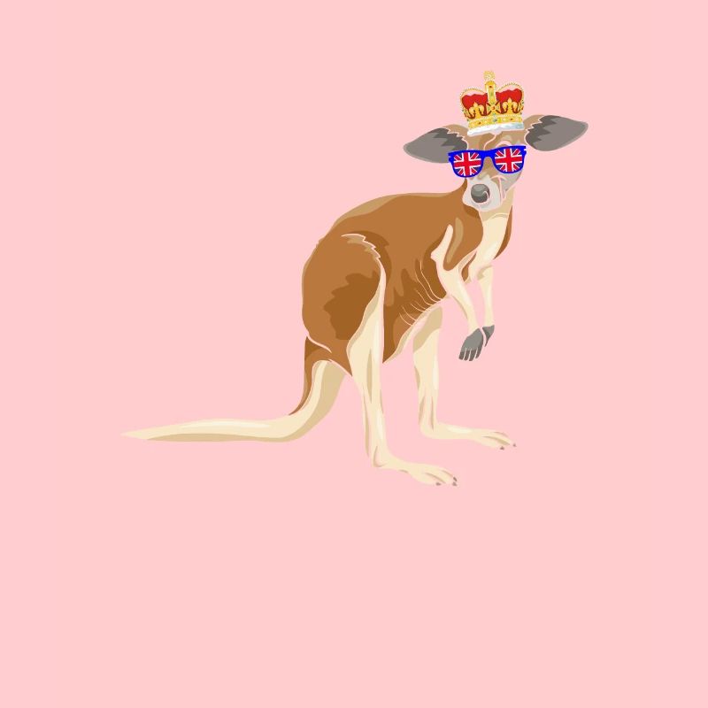 Kangaroo Queen Elizabeth II British Crown