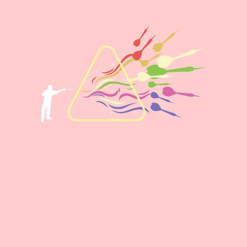 Dart Prism Rainbow Light Funny Physics