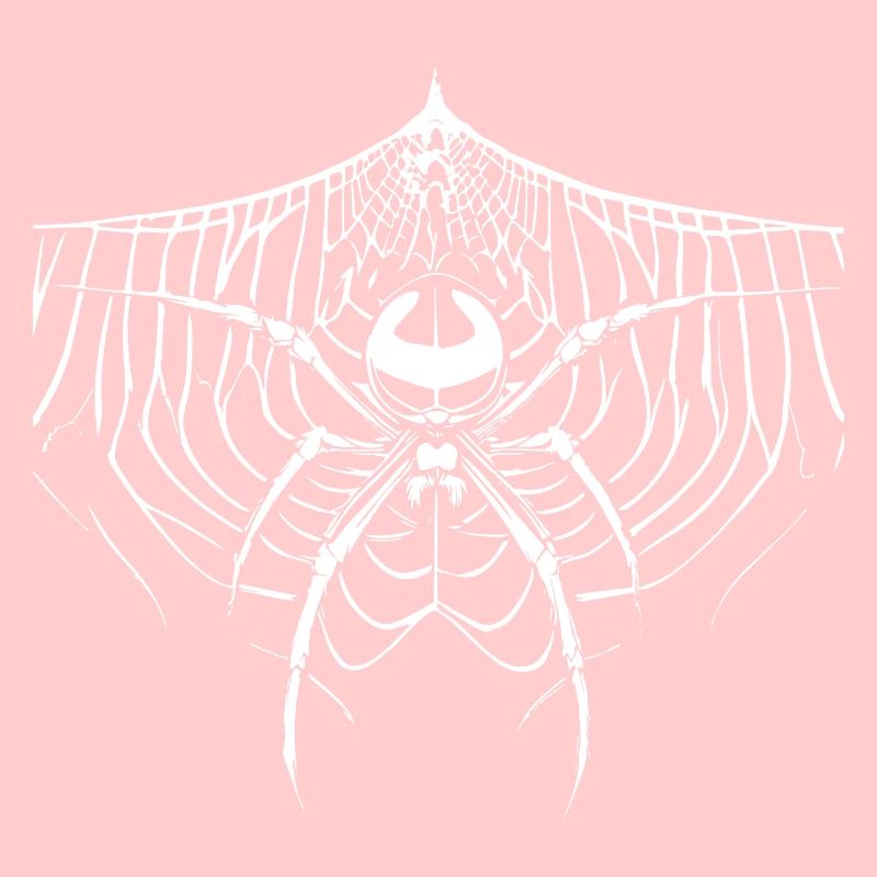 Spinne mit Spinnennetz Gothic