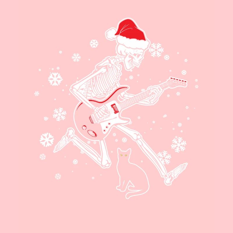 Skeleton Guitar Cat