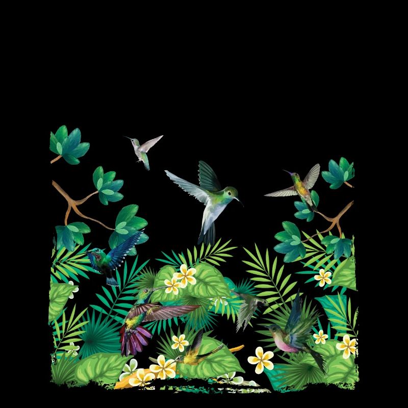 Tropical Birds Paradise Surf Hello Summer