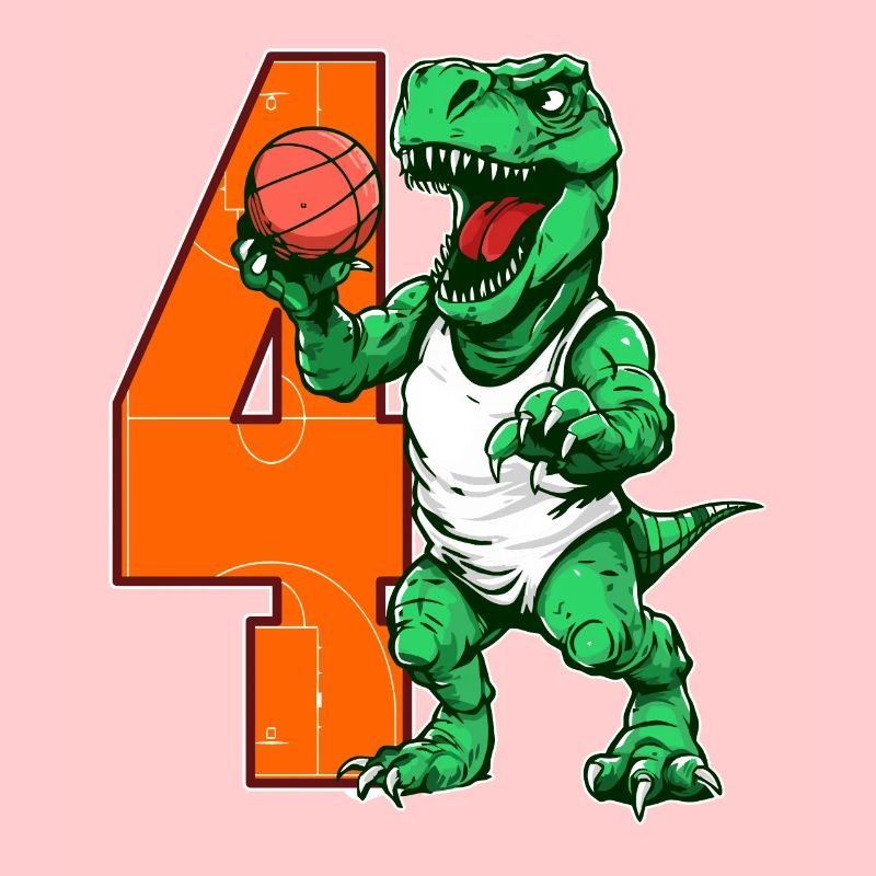 Basketball Dino - garçon de 4 ans - 4.