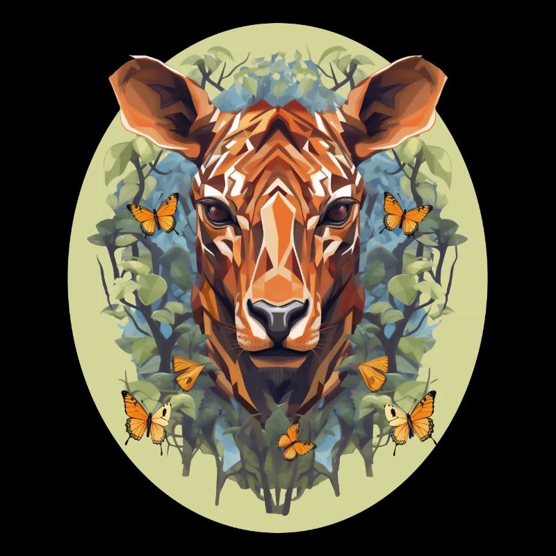 Polygone Art Deer Boho