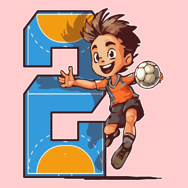 Handball Anniversaire - 2 ans Garçon - 2.