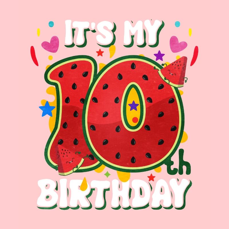 10. Geburtstag Wassermelone Sommer Geschenk