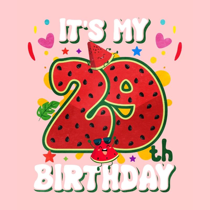 29. Geburtstag Wassermelone Sommer Geschenk