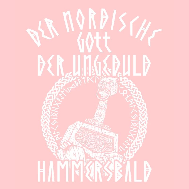 Lustiges Wikinger nordischer Gott Hammersbald