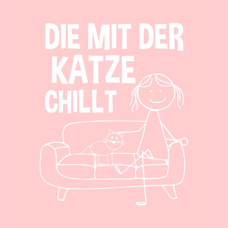 Die mit der Katze chillt