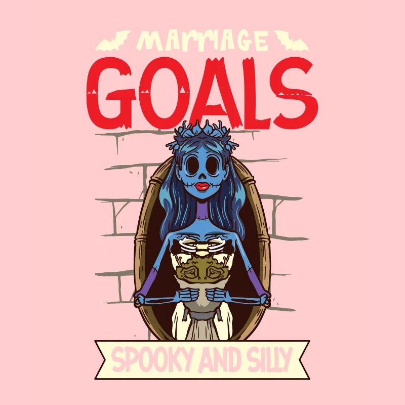 Funny Gothic Goth Wedding Bride Goth Halloween