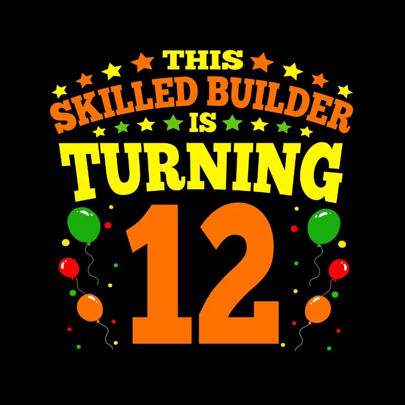 12e anniversaire Boy Brick Builder 12 ans Cadeaux