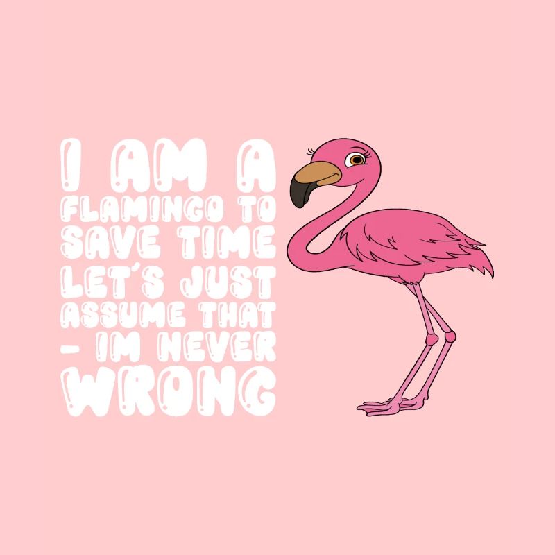 Funny flamingo