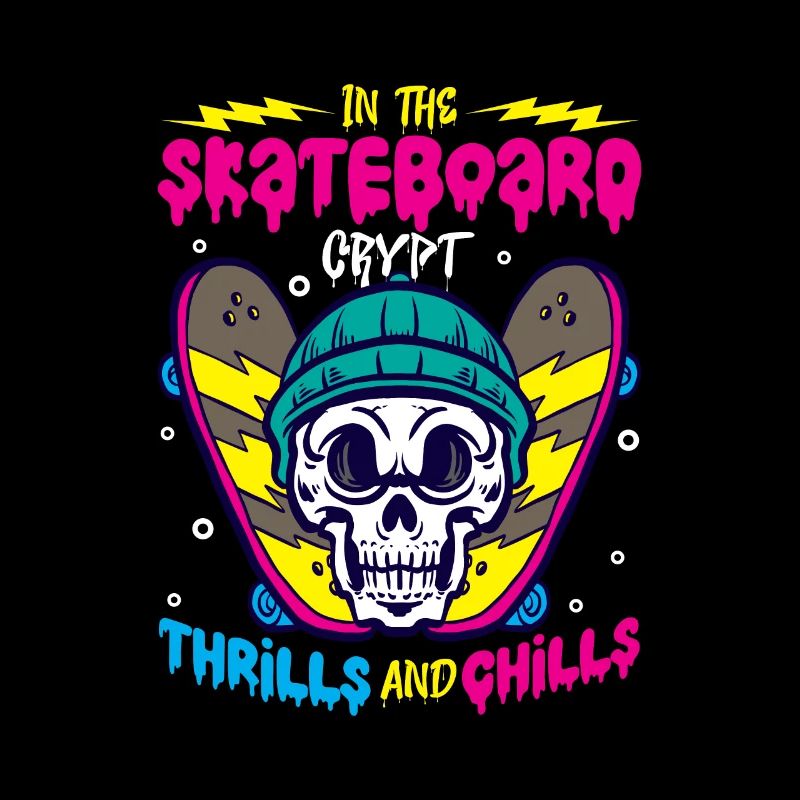 Horror Skateboarder Halloween Skateboard Geschenk