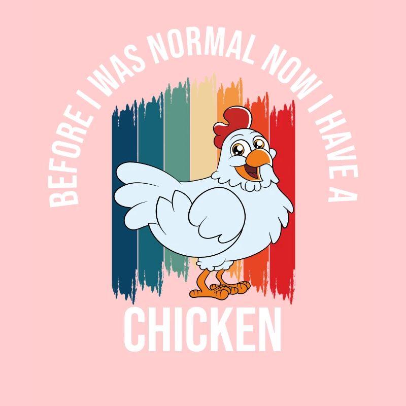 Lustiger Hühner Spruch Huhn