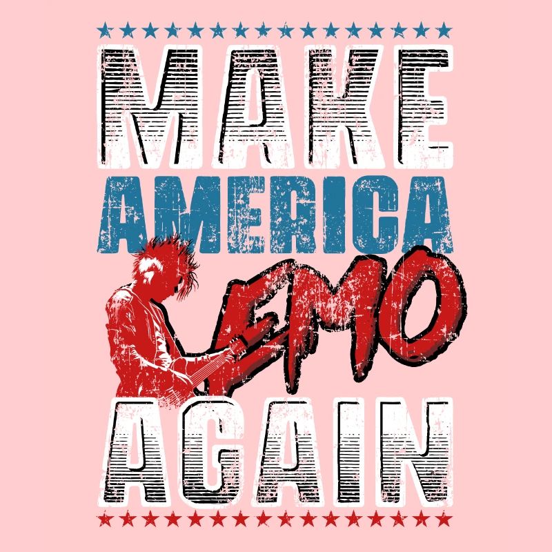 Emoticon Make America Emo Again Emocore Aesthetic