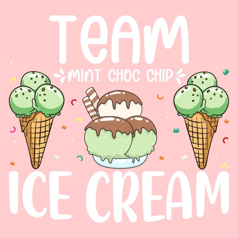 Team Mint Choc Crème glacée Cornet Crème glacée Crème glacée