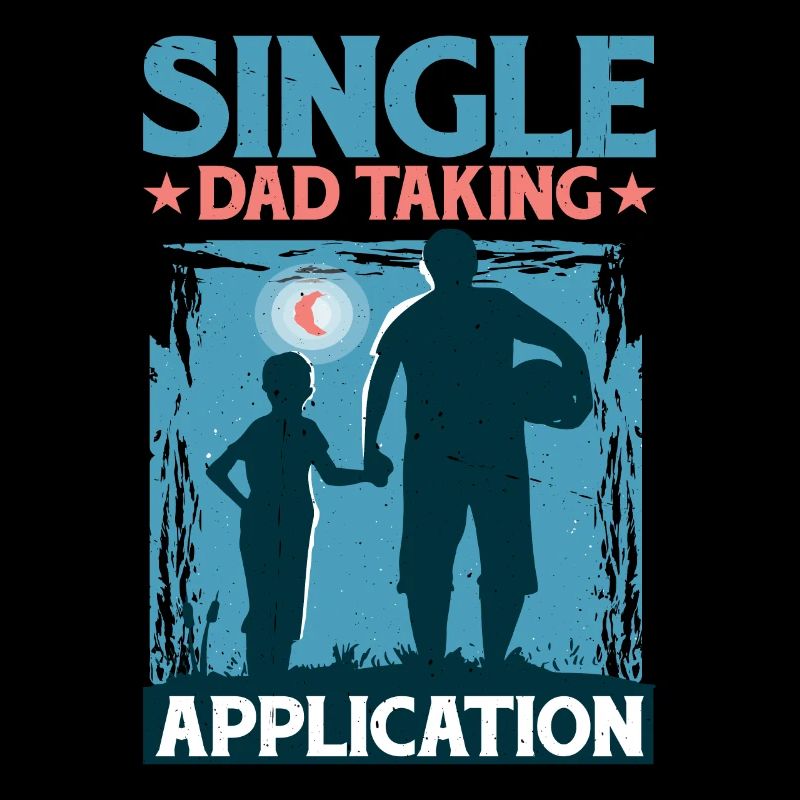 Papa célibataire prenant l’application 5