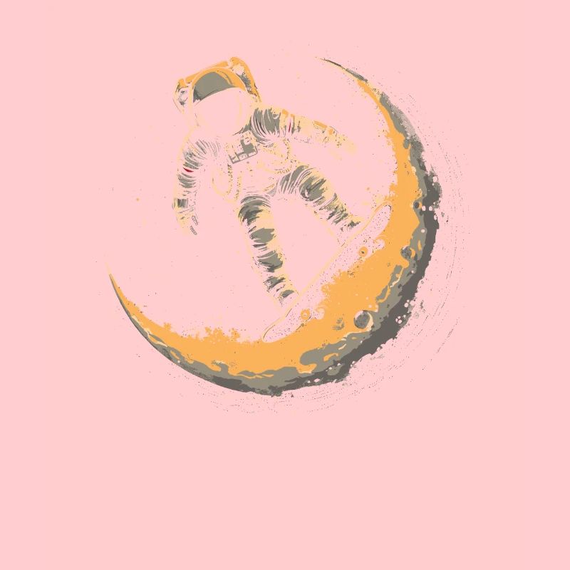 Skateboard Skater Skateboard Half Moon Astronaut