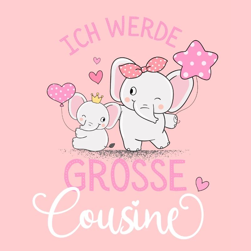 Ich werde Große Cousine 2025 Mädchen Regenbogen