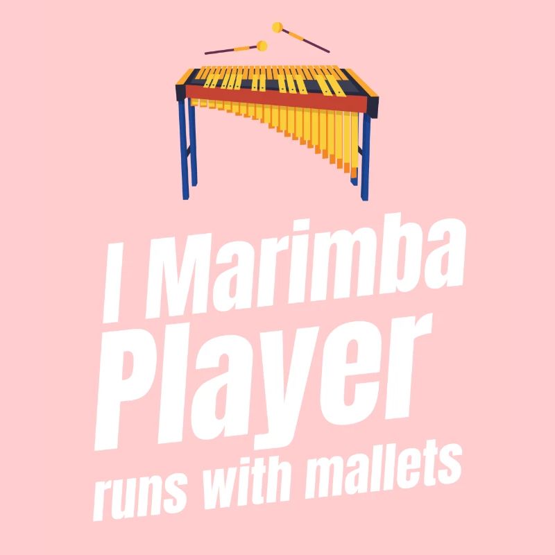 I Marimba player running with mallets Orchestra