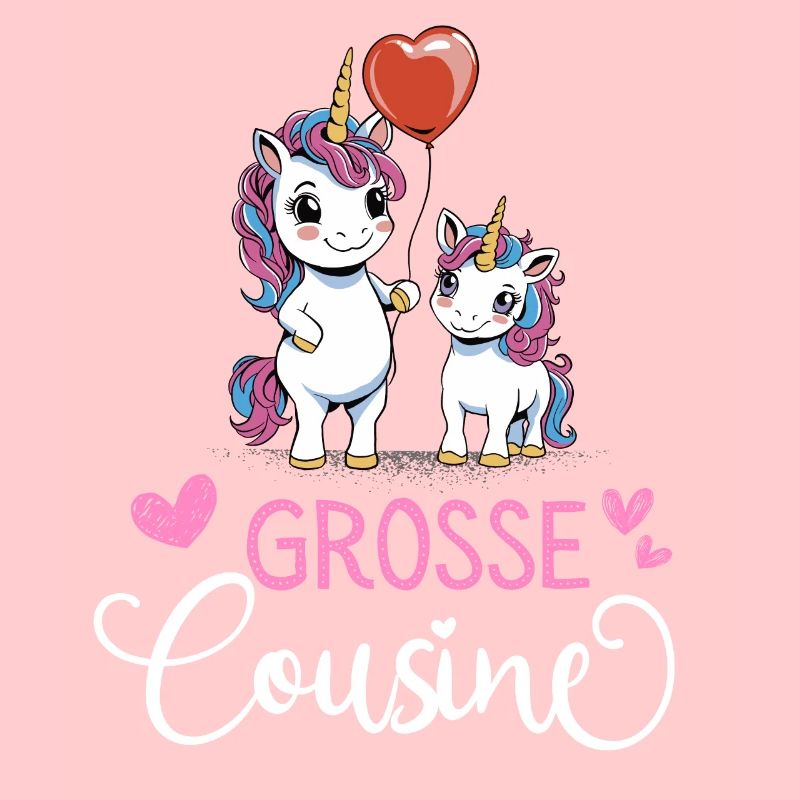 Ich werde Große Cousine 2025 Mädchen Einhorn