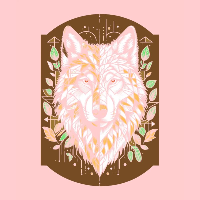 Wolf Geometrisch Polygon Wolf