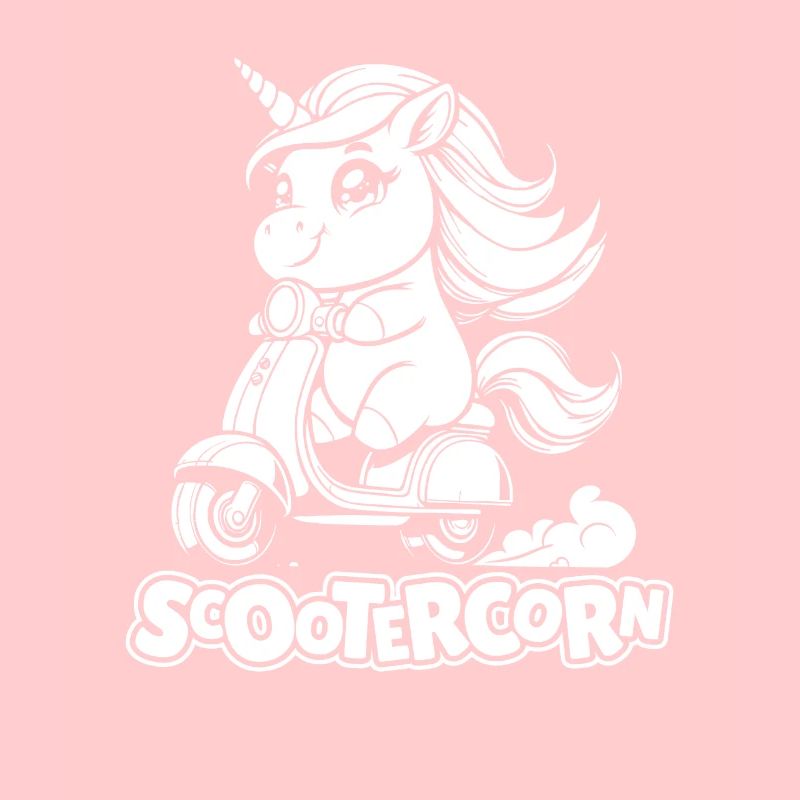 Motorroller Einhorn Scootercorn