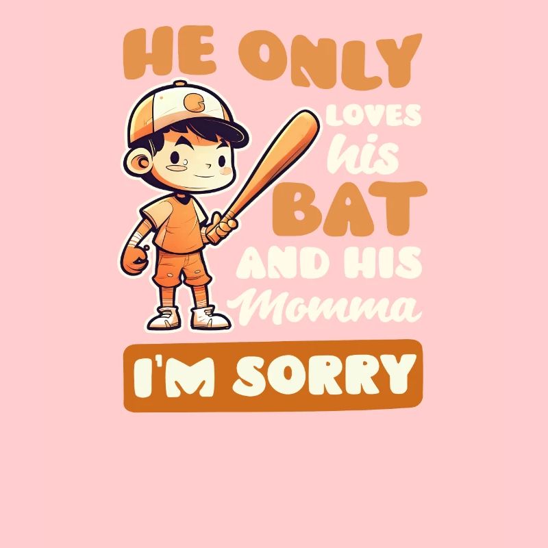 Baseball Mom Loves Bat And His Momma