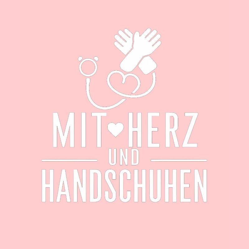 Mit Herz und Handschuhen Pflegekräfte