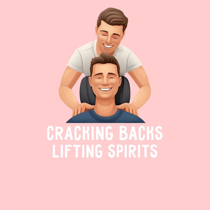 Chiropraticien Cracking Backs Lifting Spirits