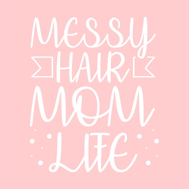 Mama Mutter Unordentliches Brötchen Mutterleben