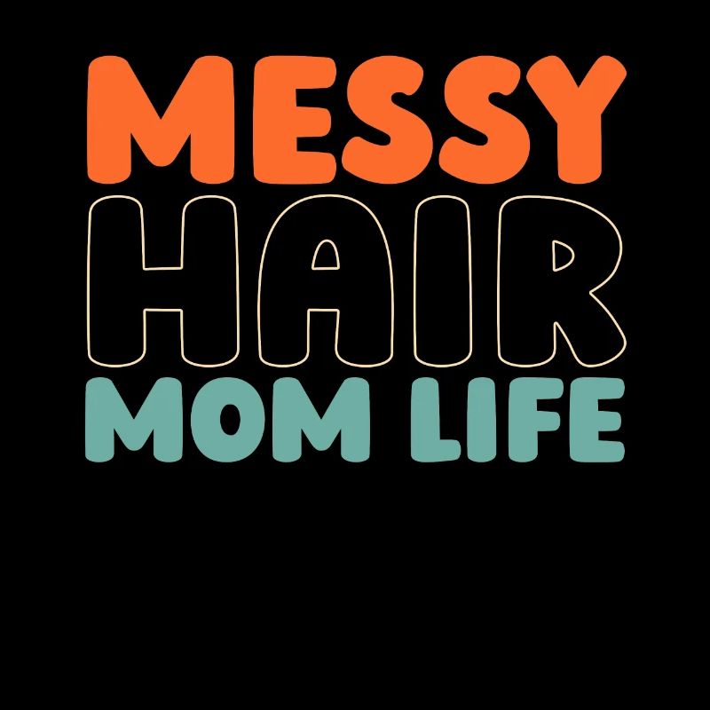 Mama Mutter Unordentliches Brötchen Mutterleben