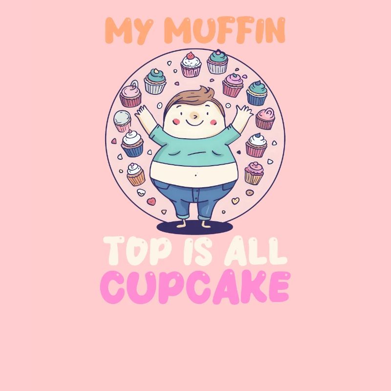 Cupcake Lover My Muffin Top is All Cupcake