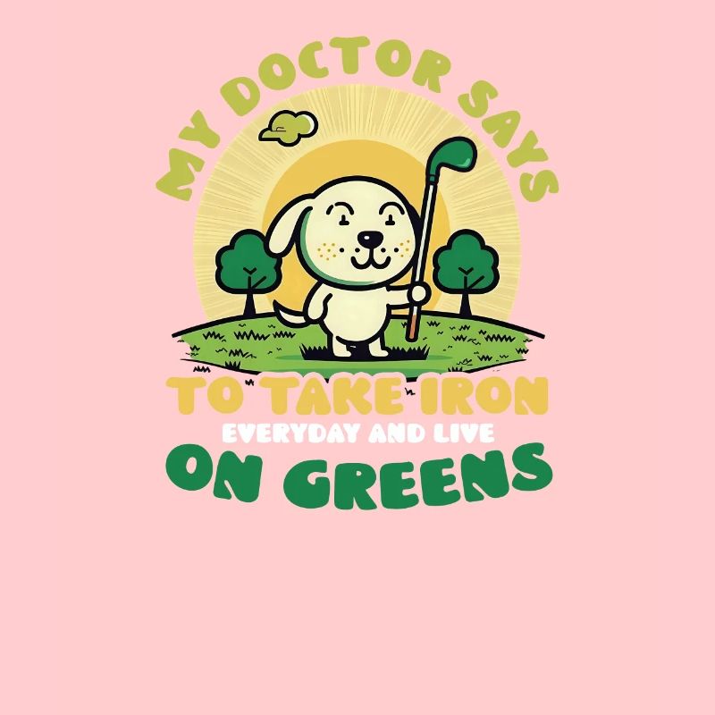 Golfen Nehmen Sie Eisen auf Greens