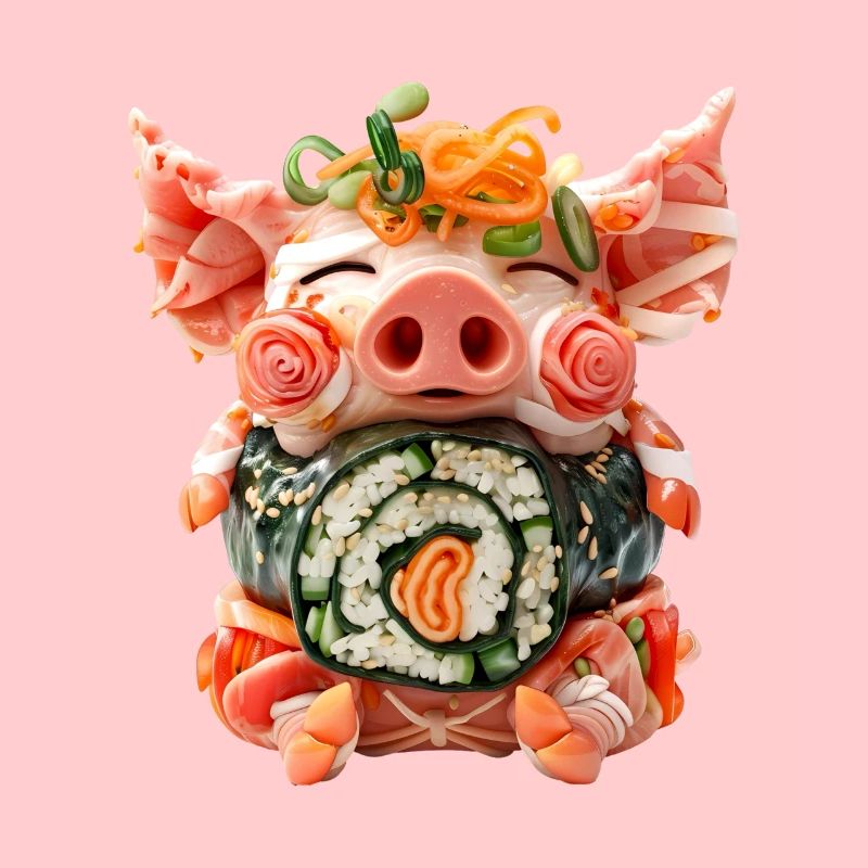 Gimbap de cochon
