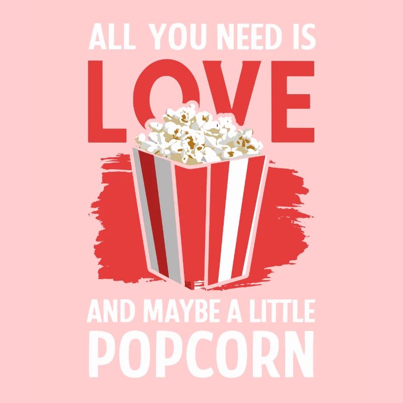 Funny popcorn saying, binge-watching popcorn