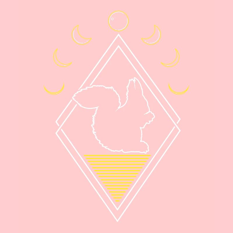 Eichhörnchen Abstrakt Moon Phases