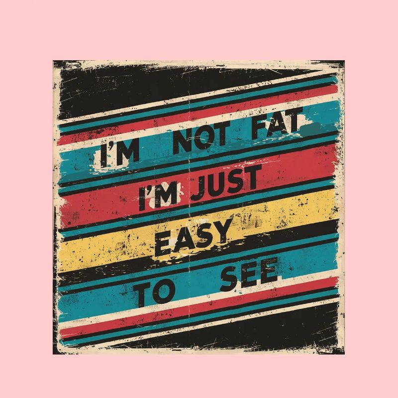 I'm Not Fat, I'm Just Easy To See 53