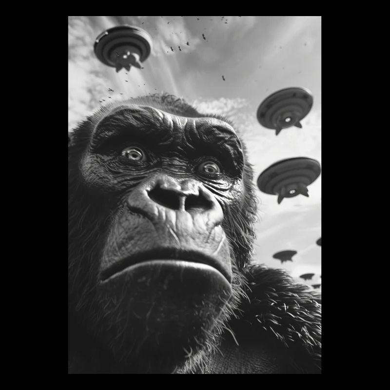 Ufo Selfie Gorilla