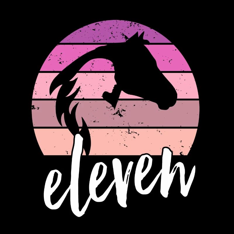 Geburtstag 11 Mädchen Pferd Reiten Eleven Stall 11