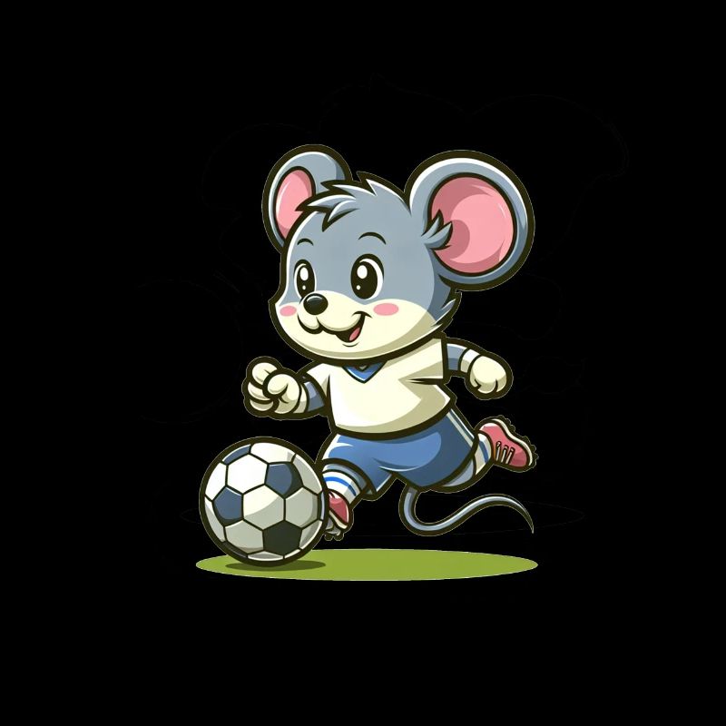 Cute Soccer Player Mouse