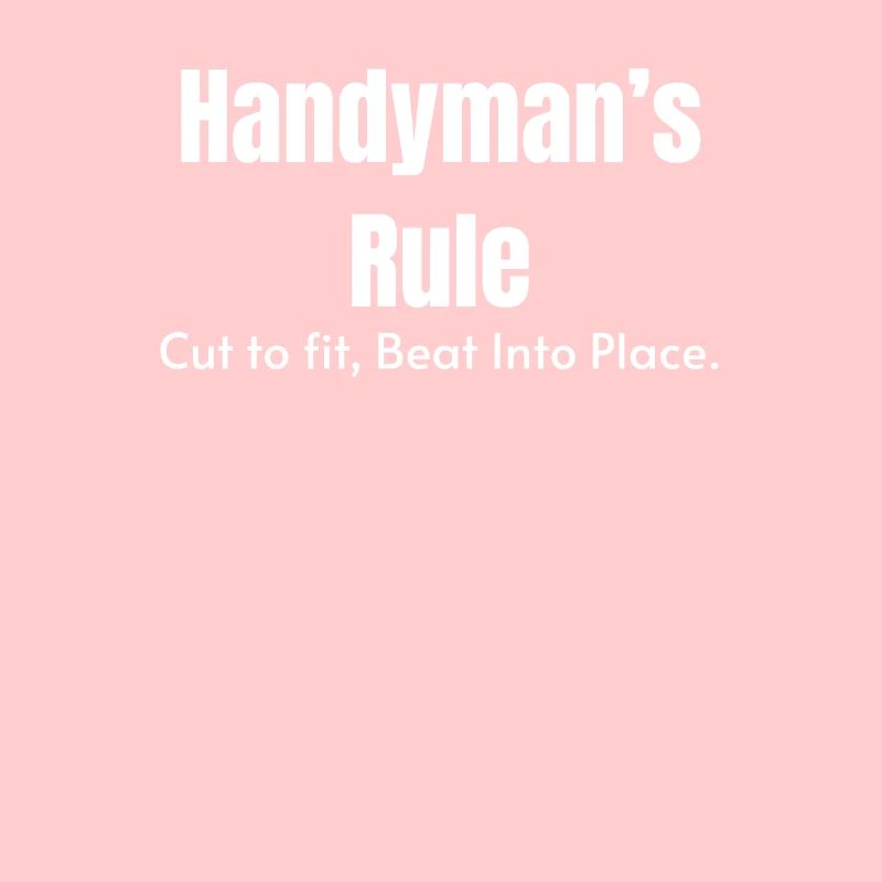 Handwerkermaßstab Passend Zugeschnitten. An Ort