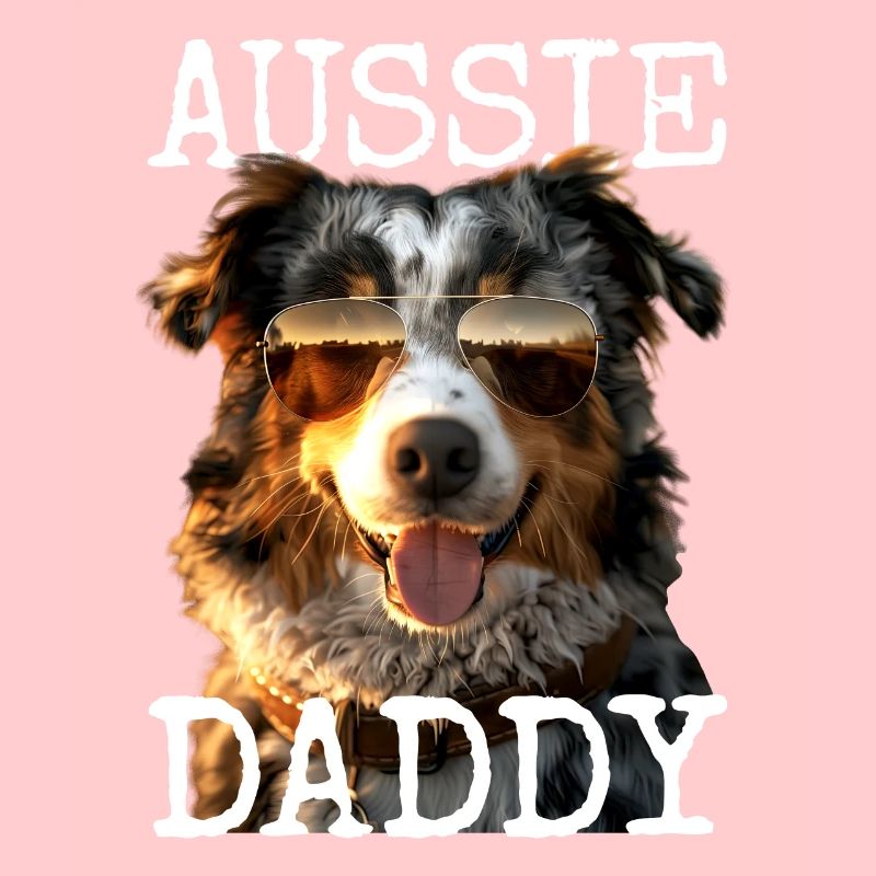Aussie Daddy Papa Vatertag Dad Australian Shepherd