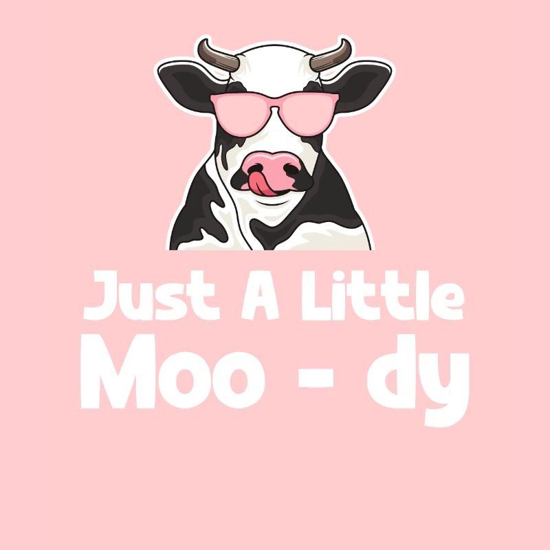 Juste un petit moo-dy drôle vache fermier Highlander