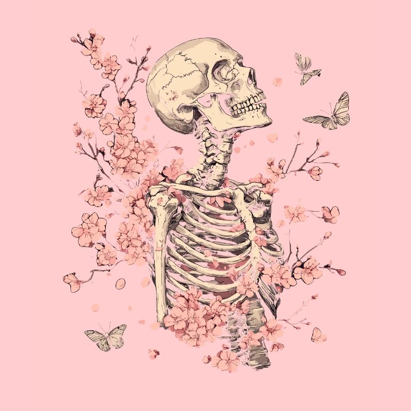 Skelett Blumen