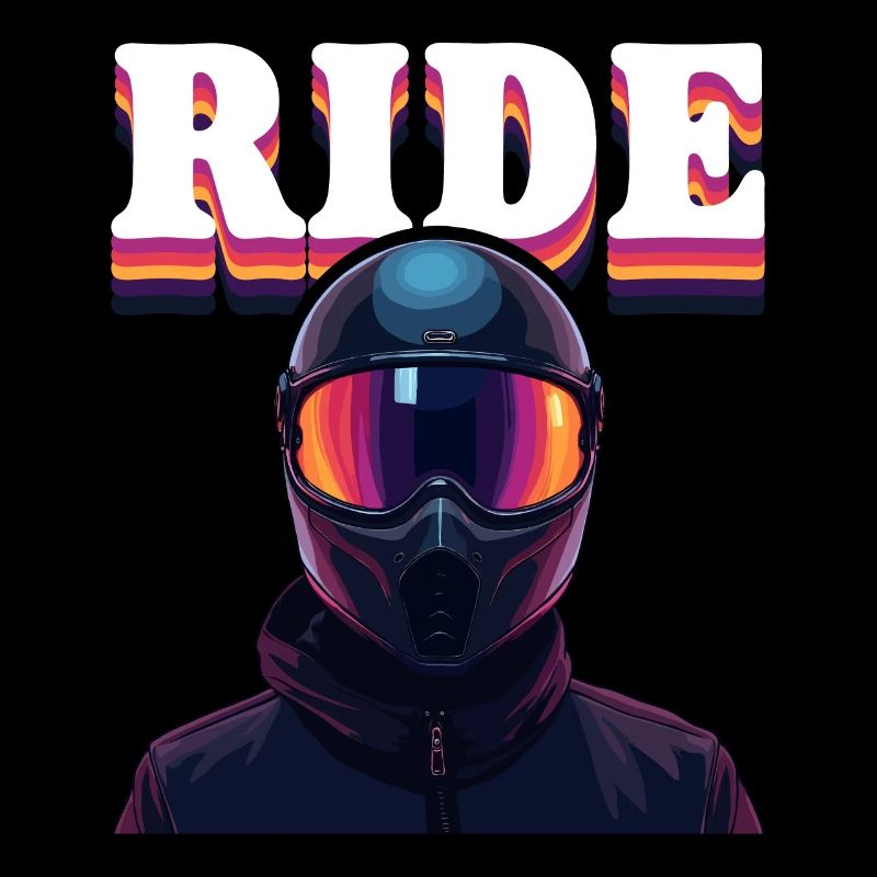 Cooles Motorradfahrer Biker Design mit dem Text