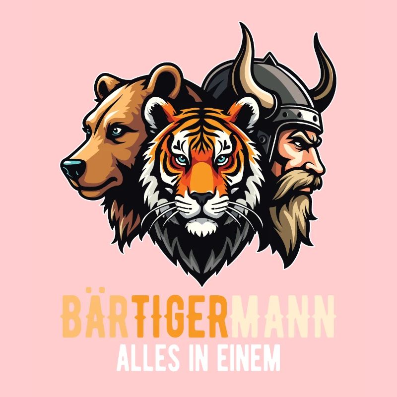 Bärtigermann Bär Tiger Mann Wikinger