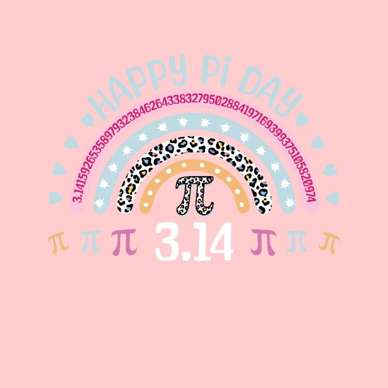 Fröhlicher Pi-Tag 3.14 Regenbogen Design
