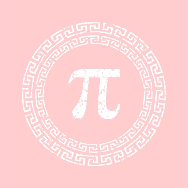 Pi Day Greek Pattern Design