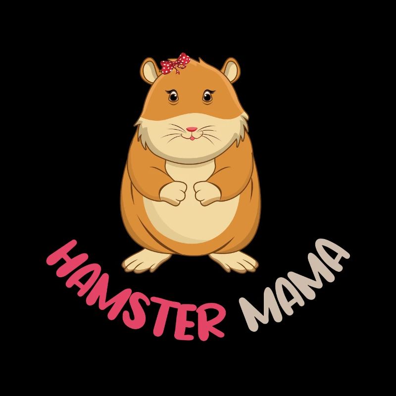 Liebevolle Hamster Mama Illustration