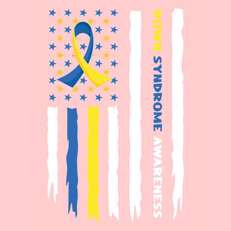 Down Syndrome Awareness Flag with Colors